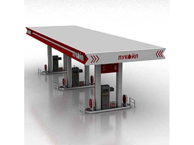 Free Gas station 3D model__1 For Architecture 3Ds Max Model Download